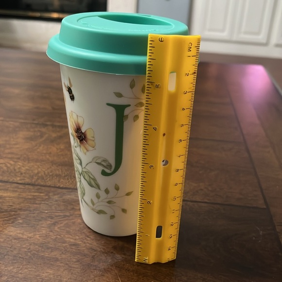 Lenox butterfly meadow traveler coffee or tea mug to go tumbler with lid J. - Picture 6 of 6